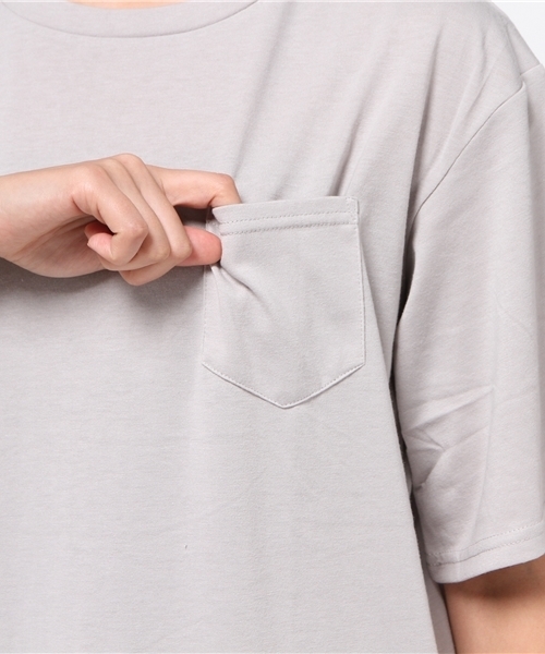 VENCEEXCHANGE（ヴァンスエクスチェンジ）の「ディープスリット5分袖T          （Tシャツ/カットソー・レディース・グレー/ブラウン/ブラック・MEDIUM）」の10枚目の写真