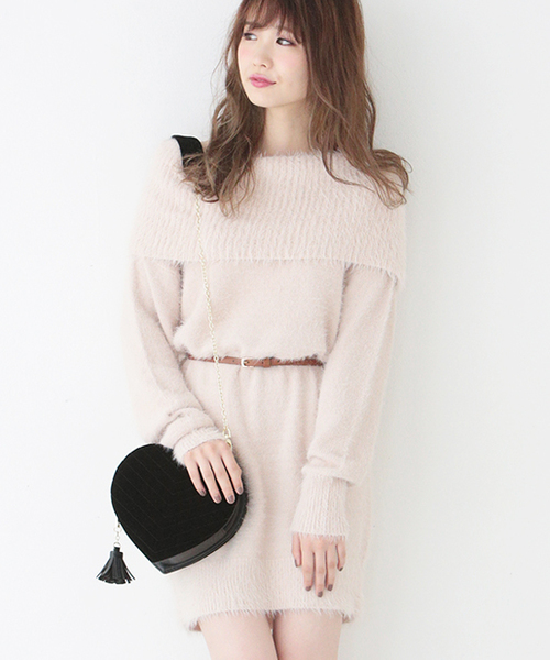 one after another NICE CLAUP（ワンアフターアナザーナイスクラップ）の「ハートミニショルダー（ショルダーバッグ・レディース・レッド/ブラック・FREE）」の5枚目の写真