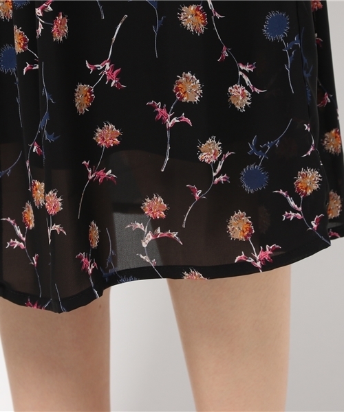 archives（アルシーヴ）の「フラワーシフォンキャミ付きMIXワンピース（ワンピース・レディース・ブラック/ネイビー・MEDIUM）」の8枚目の写真