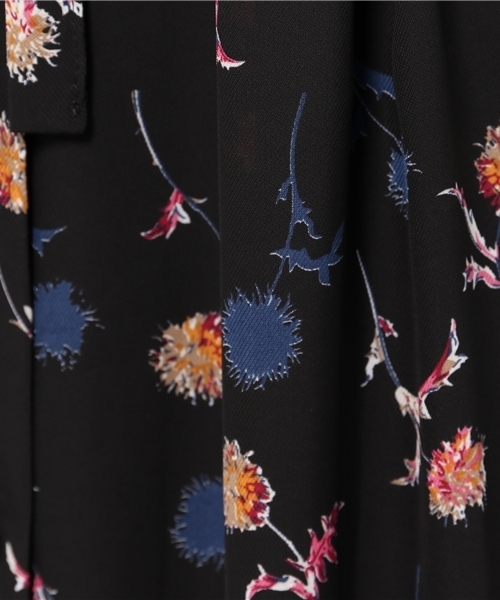 archives（アルシーヴ）の「フラワーシフォンキャミ付きMIXワンピース（ワンピース・レディース・ブラック/ネイビー・MEDIUM）」の11枚目の写真