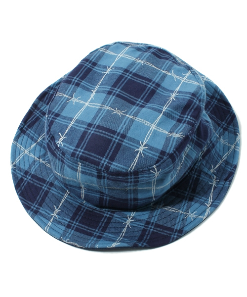 WHIZLIMITED（ウィズリミテッド）の「WIRE CHECK HAT（ハット・メンズ・ブルー/レッド/グレー・MEDIUM/LARGE）」の4枚目の写真