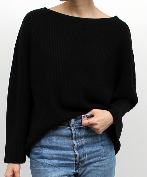 NINE（ナイン）の「【NINE】《STUDIOUS別注》バックレースアップニット（ニット/セーター・レディース・ブラック/ベージュ・FREE）」の10枚目の写真