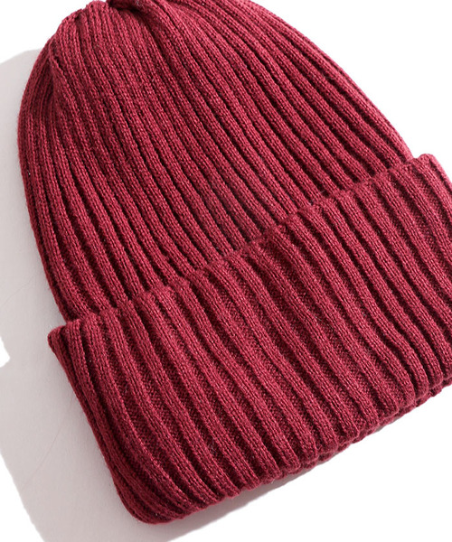 WEGO（ウィゴー）の「WEGO/リブニットキャップ（ニットキャップ/ビーニー・メンズ・ブラック/ネイビー/ワイン/杢グレー/レッド/パープル/ホワイト・FREE）」の21枚目の写真