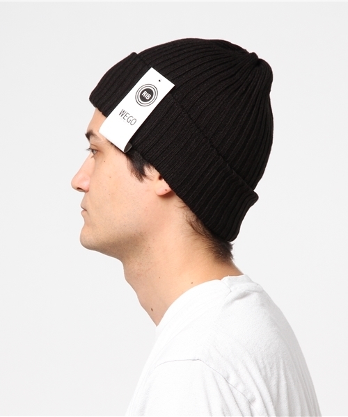 WEGO（ウィゴー）の「WEGO/リブニットキャップ（ニットキャップ/ビーニー・メンズ・ブラック/ネイビー/ワイン/杢グレー/レッド/パープル/ホワイト・FREE）」の16枚目の写真
