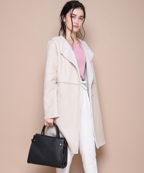 白いコートにチャレンジしてみない？ 上品きれいめなホワイトコートの 