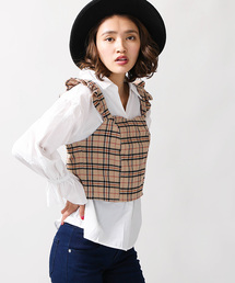 WEGO | WEGO/チェックフリルビスチェ(タンクトップ)