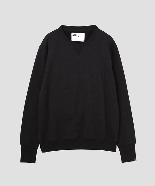 MHL.（エムエイチエル）の「LIGHT LOOPBACK COTTON（Tシャツ/カットソー・メンズ・ブラック/ダークグリーン・LARGE/MEDIUM）」の2枚目の写真