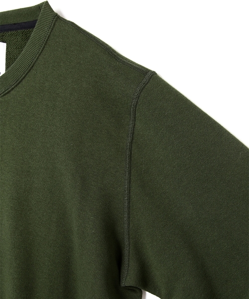 MHL.（エムエイチエル）の「LIGHT LOOPBACK COTTON（Tシャツ/カットソー・メンズ・ブラック/ダークグリーン・LARGE/MEDIUM）」の8枚目の写真