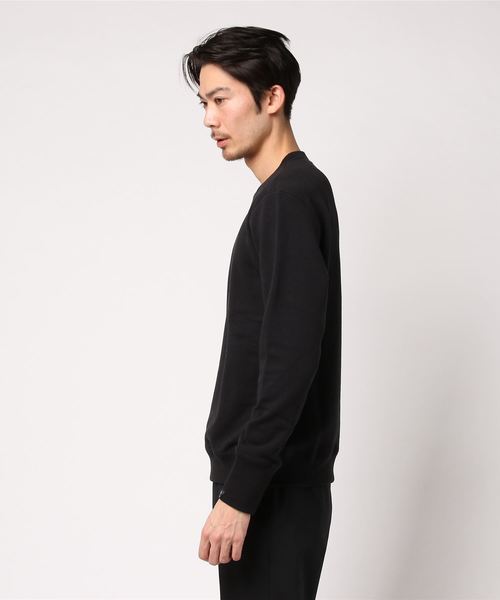 MHL.（エムエイチエル）の「LIGHT LOOPBACK COTTON（Tシャツ/カットソー・メンズ・ブラック/ダークグリーン・LARGE/MEDIUM）」の4枚目の写真