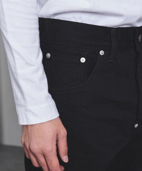 SCYE BASICS（サイベーシックス）の「＜SCYE BASICS（サイベーシックス）＞ DENIM CUT OFF（デニムパンツ・メンズ・ブラック・30inch/29inch/31inch）」の8枚目の写真