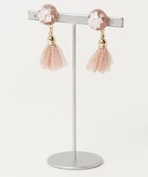【stella】レジンとタッセルのピアス