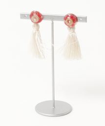 【stella】レジンとタッセルのピアス