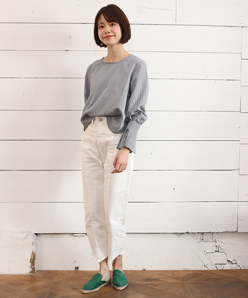 SESTO（セスト）の「ジュートソールのポインテッドトゥバブーシュスリッパサンダル/ぺたんこミュール/リラックスサンダル（サンダル・レディース・ブラック/ブラック系その他/ラベンダー/シルバー/グリーン/ベージュ/ホワイト・37/39/38/36）」の17枚目の写真