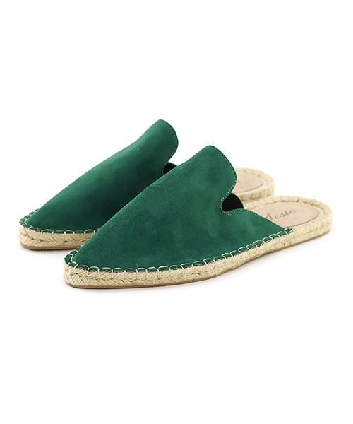 SESTO（セスト）の「ジュートソールのポインテッドトゥバブーシュスリッパサンダル/ぺたんこミュール/リラックスサンダル（サンダル・レディース・ブラック/ブラック系その他/ラベンダー/シルバー/グリーン/ベージュ/ホワイト・37/39/38/36）」の10枚目の写真