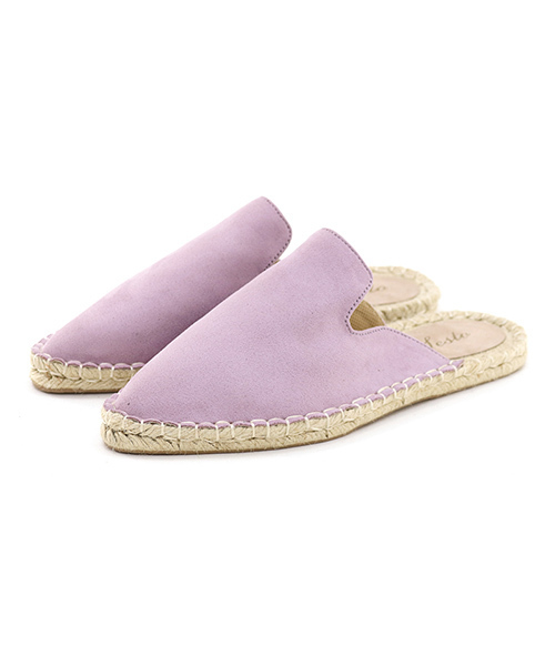 SESTO（セスト）の「ジュートソールのポインテッドトゥバブーシュスリッパサンダル/ぺたんこミュール/リラックスサンダル（サンダル・レディース・ブラック/ブラック系その他/ラベンダー/シルバー/グリーン/ベージュ/ホワイト・37/39/38/36）」の11枚目の写真