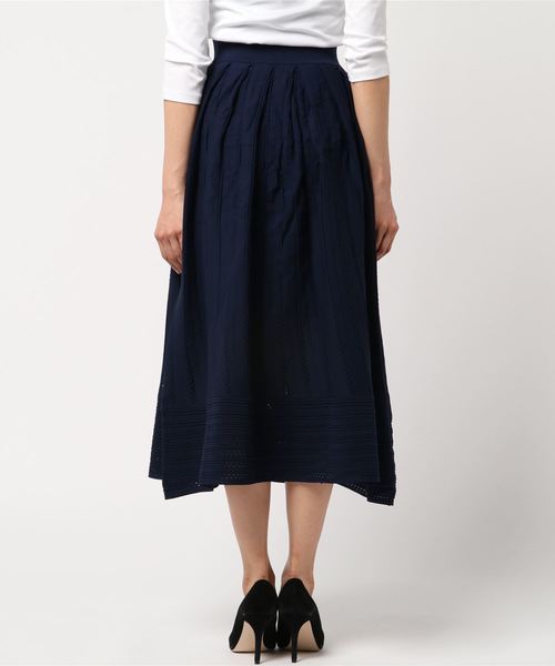 RIVE DROITE（リヴドロワ）の「透かし編みフレアースカート（スカート・レディース・ネイビー/その他14・FREE）」の3枚目の写真