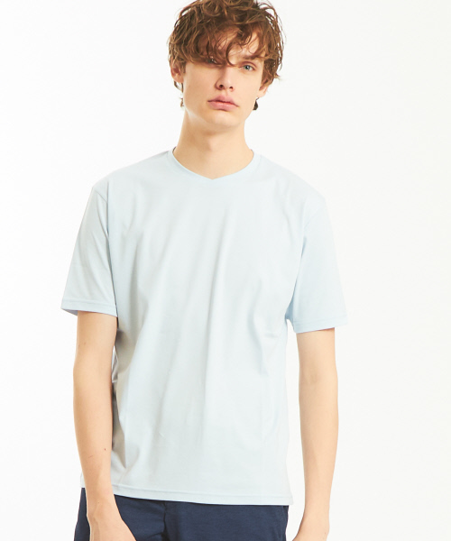 ABAHOUSE(アバハウス)の「【Recency of Mine】ローズペトール クルーネックTシャツ(Tシャツ/カットソー・メンズ・ホワイト/ブラック/ネイビー/オリーブ/ピンク/サックスブルー・44/46/48)」の5枚目の写真
