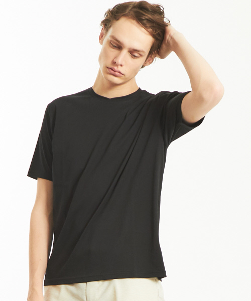 ABAHOUSE(アバハウス)の「【Recency of Mine】ローズペトール クルーネックTシャツ(Tシャツ/カットソー・メンズ・ホワイト/ブラック/ネイビー/オリーブ/ピンク/サックスブルー・44/46/48)」の3枚目の写真