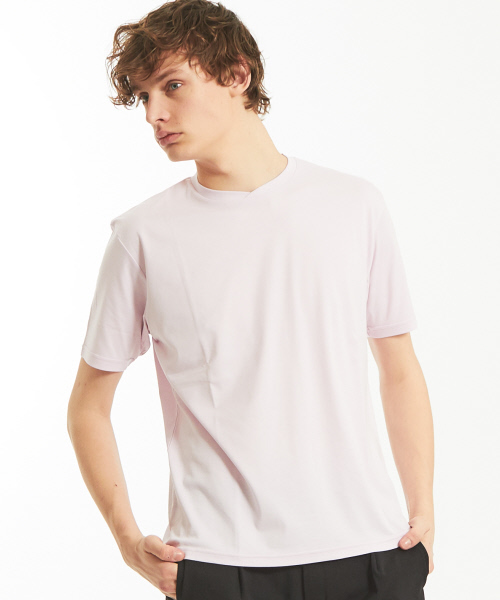 ABAHOUSE(アバハウス)の「【Recency of Mine】ローズペトール クルーネックTシャツ(Tシャツ/カットソー・メンズ・ホワイト/ブラック/ネイビー/オリーブ/ピンク/サックスブルー・44/46/48)」の7枚目の写真