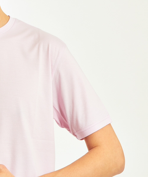 ABAHOUSE(アバハウス)の「【Recency of Mine】ローズペトール クルーネックTシャツ(Tシャツ/カットソー・メンズ・ホワイト/ブラック/ネイビー/オリーブ/ピンク/サックスブルー・44/46/48)」の11枚目の写真