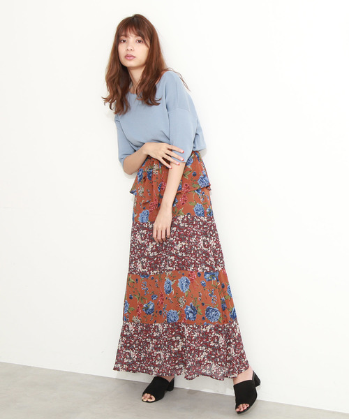 FREE'S MART（フリーズマート）の「総針裾ダーツ５分袖コンパクトニット（ニット/セーター・レディース・ホワイト系その他/ブルー/パープル/ホワイト・FREE）」の21枚目の写真