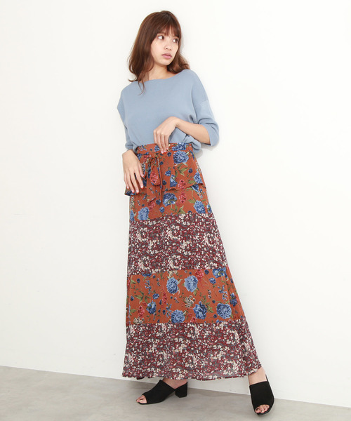 FREE'S MART（フリーズマート）の「総針裾ダーツ５分袖コンパクトニット（ニット/セーター・レディース・ホワイト系その他/ブルー/パープル/ホワイト・FREE）」の10枚目の写真