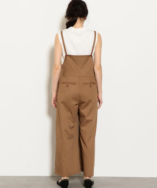 green label relaxing（グリーンレーベルリラクシング）の「NFC メタルリングオールインワン（つなぎ/オールインワン・レディース・モカ/ブラック・36/38）」の12枚目の写真