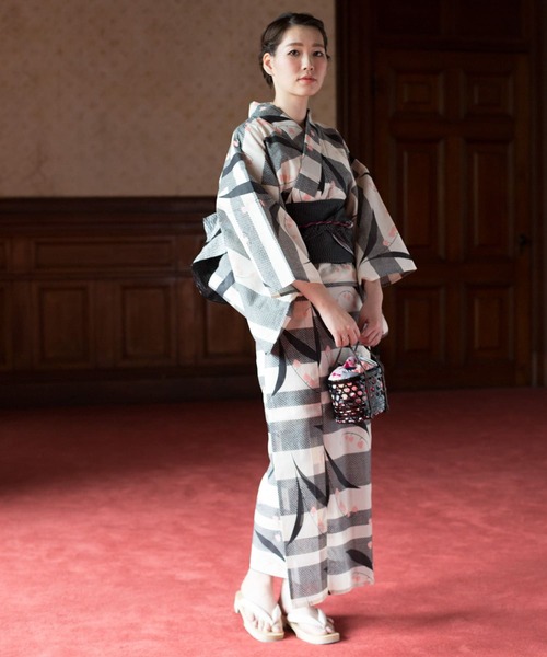 注染染め 手縫い 浴衣 すずらん 鈴蘭 低身長さん 注染染め 手縫い 浴衣 すずらん 鈴蘭 低身長さん 注染染め