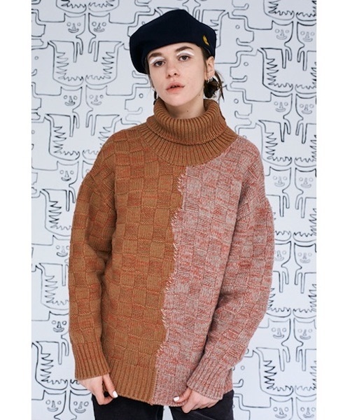 AlexanderLeeChang(アレキサンダーリーチャン)の「【AlexanderLeechang】アレキサンダーリーチャン 5050 TURTLE KNIT(ニット/セーター)」|ベージュ