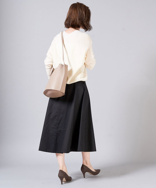 RIVE DROITE(リヴドロワ)の「チノフレアースカート(スカート・レディース・ブラック/ベージュ・38/36)」の9枚目の写真