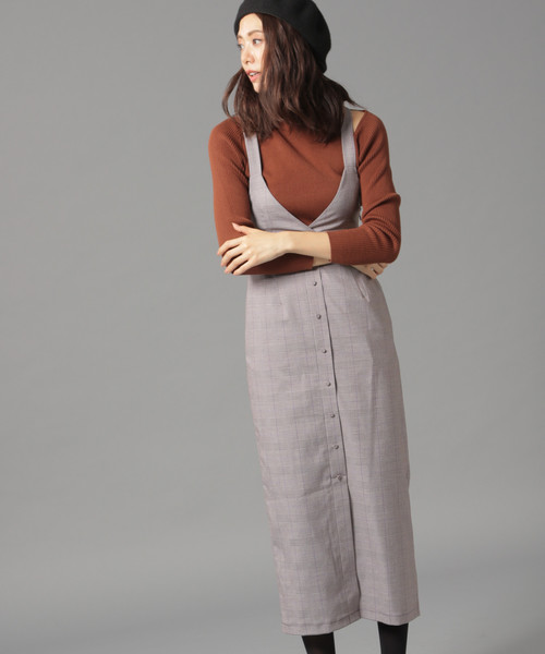 Andemiu アンデミュウ の カラーグレンチェックワンピース8146 ワンピース Wear