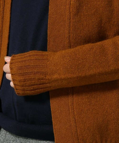 DRUMOHR（ドルモア）の「DRUMOHR / ドルモア 別注 ボタンレスオーバーカーディガン（カーディガン/ボレロ・メンズ・ブラック/グレー/キャメル・44/46/48）」の6枚目の写真