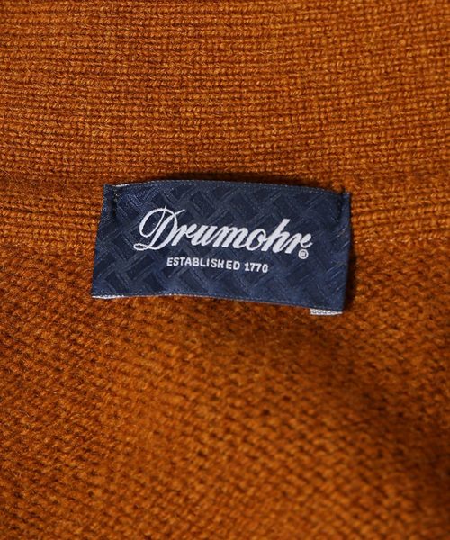 ¥44，000■DRUMOHR　ドルモア　別注　ボタンレスオーバーカーディガン　48　グレー　ニット ウール/ グランサッソ FEDELI BAFY クルチアーニ DRUMOHR（ドルモア）の「DRUMOHR &frasl; ドルモア 別注 ボタンレスオーバー