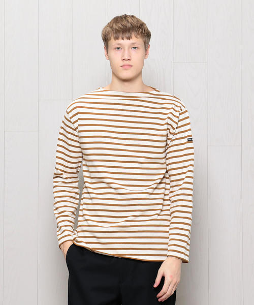 SAINT JAMES（セントジェームス）の「＜SAINT JAMES＞OUESSANT BORDER 18FW/カットソー（Tシャツ/カットソー・メンズ・その他1/ダークブラウン/ブラック/ホワイト・4/5）」の4枚目の写真