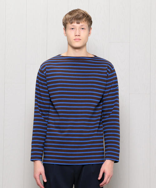 SAINT JAMES（セントジェームス）の「＜SAINT JAMES＞OUESSANT BORDER 18FW/カットソー（Tシャツ/カットソー・メンズ・その他1/ダークブラウン/ブラック/ホワイト・4/5）」の5枚目の写真