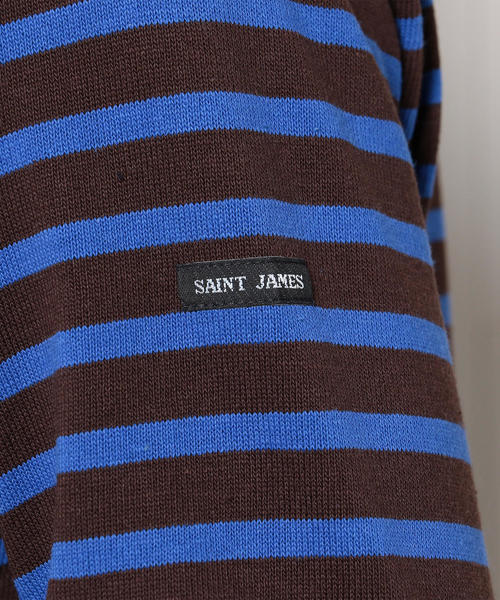 SAINT JAMES（セントジェームス）の「＜SAINT JAMES＞OUESSANT BORDER 18FW/カットソー（Tシャツ/カットソー・メンズ・その他1/ダークブラウン/ブラック/ホワイト・4/5）」の11枚目の写真