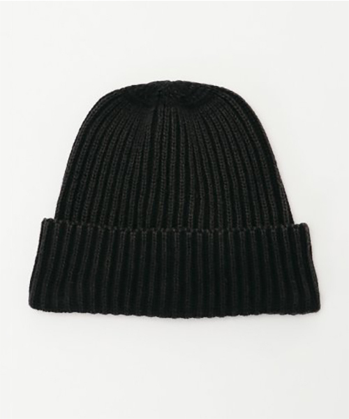 VENCEEXCHANGE（ヴァンスエクスチェンジ）の「硫化染めニットワッチ（ニットキャップ/ビーニー・メンズ・ブラック/ネイビー/ワインレッド・フリー）」の2枚目の写真