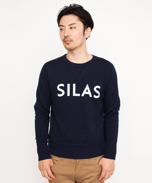 SILAS（サイラス）の「LOOPWHEEL CREW NECK（パーカー・メンズ・アッシュグレー/ネイビー・1/2/3）」の2枚目の写真