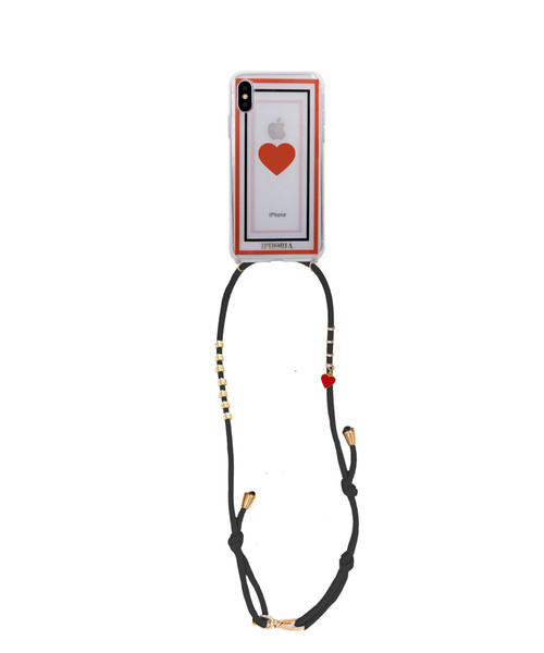 iphoria（アイフォリア）の「IPHORIA/アイフォリア ショルダーケース Necklace Case for Apple iPhone X/XS - Transparent Necklace Case Collection（スマホケース/カバー・レディース・ブラック/レッド/ゴールド/ブルー/レインボー/レオパード・ONE SIZE）」の4枚目の写真