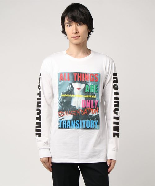 STYLEBLOCK（スタイルブロック）の「転写シートガールエンボスプリントロンT（Tシャツ/カットソー・メンズ・ホワイト系その他/ホワイト系その他2/ホワイト系その他3/ブラック系その他2/ブラック系その他3/ブラック系その他・M/L）」の3枚目の写真