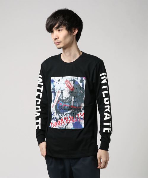 STYLEBLOCK（スタイルブロック）の「転写シートガールエンボスプリントロンT（Tシャツ/カットソー・メンズ・ホワイト系その他/ホワイト系その他2/ホワイト系その他3/ブラック系その他2/ブラック系その他3/ブラック系その他・M/L）」の5枚目の写真