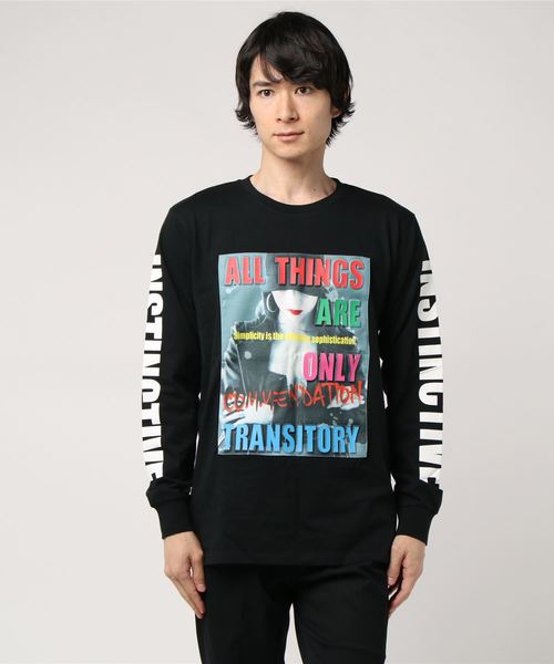 STYLEBLOCK（スタイルブロック）の「転写シートガールエンボスプリントロンT（Tシャツ/カットソー・メンズ・ホワイト系その他/ホワイト系その他2/ホワイト系その他3/ブラック系その他2/ブラック系その他3/ブラック系その他・M/L）」の6枚目の写真