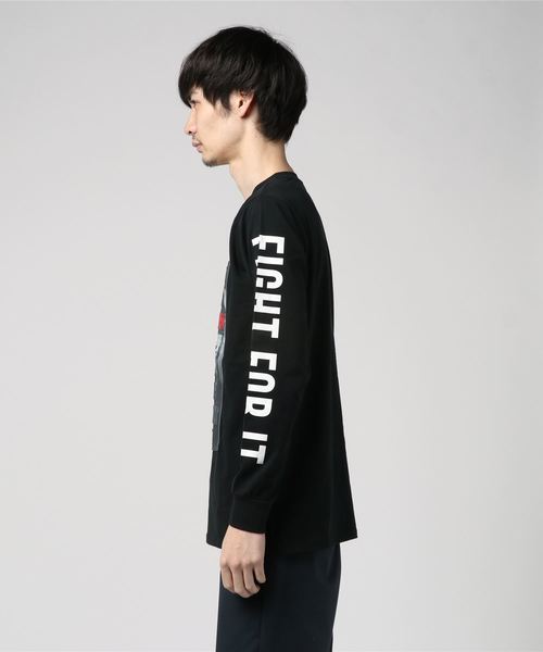 STYLEBLOCK（スタイルブロック）の「転写シートガールエンボスプリントロンT（Tシャツ/カットソー・メンズ・ホワイト系その他/ホワイト系その他2/ホワイト系その他3/ブラック系その他2/ブラック系その他3/ブラック系その他・M/L）」の7枚目の写真