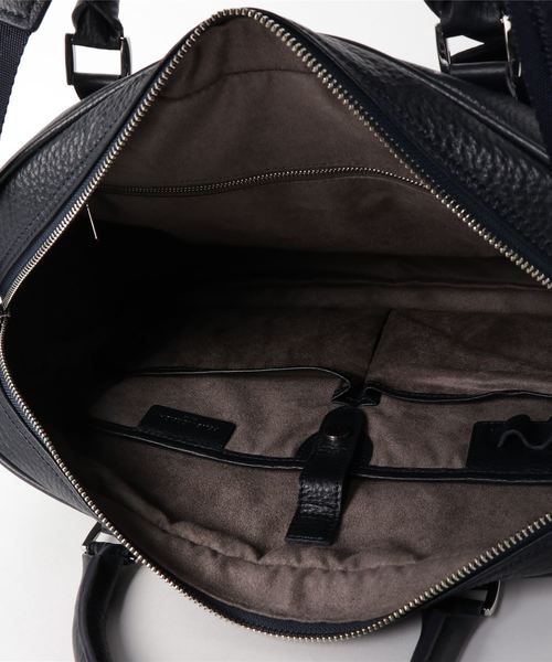 PELLE MORBIDA（ペッレモルビダ）の「MAIDEN VOYAGE（メイデンボヤージュ）ブリーフケース（ショルダーバッグ・メンズ・ブラック/ベージュ/ネイビー・FREE）」の4枚目の写真