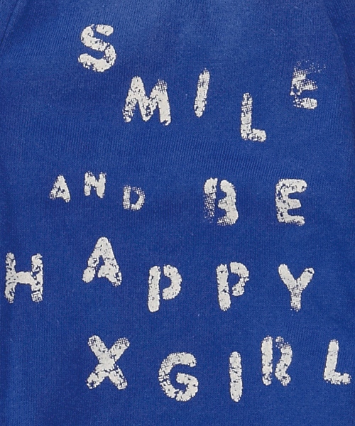 X-girl Stages（エックスガールステージス）の「“SMILE  ＆  BE  HAPPY”  CARDIGAN （4T～7T）（カーディガン/ボレロ・キッズ・チャコール/ブルー/レッド・4T/7T/5T/6T）」の6枚目の写真