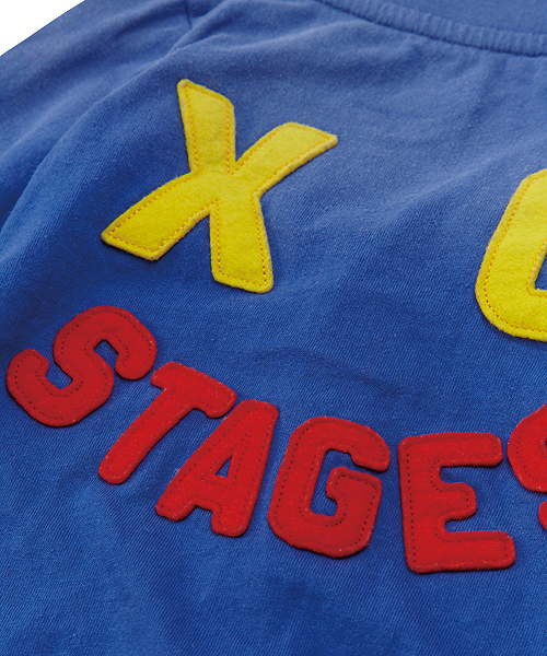 X-girl Stages（エックスガールステージス）の「“SMILE  ＆  BE  HAPPY”  CARDIGAN （4T～7T）（カーディガン/ボレロ・キッズ・チャコール/ブルー/レッド・4T/7T/5T/6T）」の7枚目の写真