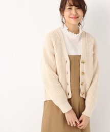 GLOBAL WORK | 洗えるアゼショートカーディガン/822624(カーディガン/ボレロ)