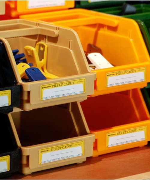 PENCO（ペンコ）の「penco ペンコ パイルアップキャディ スタッキング 収納ケース（収納グッズ・レディース・ホワイト/ライトブルー/ブラック/ベージュ/ネイビー/イエロー/オレンジ/グリーン/クリア・FREE）」の3枚目の写真