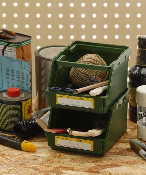 PENCO（ペンコ）の「penco ペンコ パイルアップキャディ スタッキング 収納ケース（収納グッズ・レディース・ホワイト/ライトブルー/ブラック/ベージュ/ネイビー/イエロー/オレンジ/グリーン/クリア・FREE）」の4枚目の写真