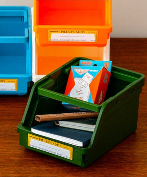 PENCO（ペンコ）の「penco ペンコ パイルアップキャディ スタッキング 収納ケース（収納グッズ・レディース・ホワイト/ライトブルー/ブラック/ベージュ/ネイビー/イエロー/オレンジ/グリーン/クリア・FREE）」の11枚目の写真